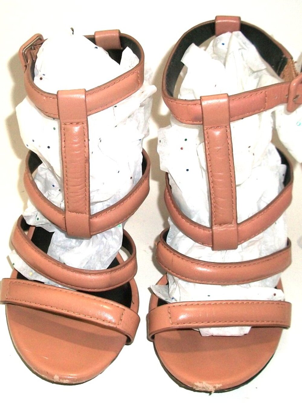 Alexander Wang Dusty Rose Leather Ankle & T-Strap High Heel Sandals